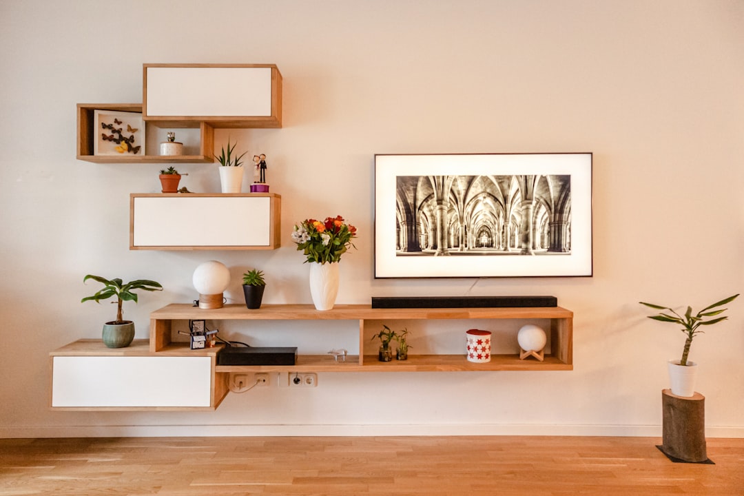 journey individual sideboard made of solid oak and MDF, fixed to the wall.